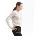 Latest attractive style soft women cashmere sweater